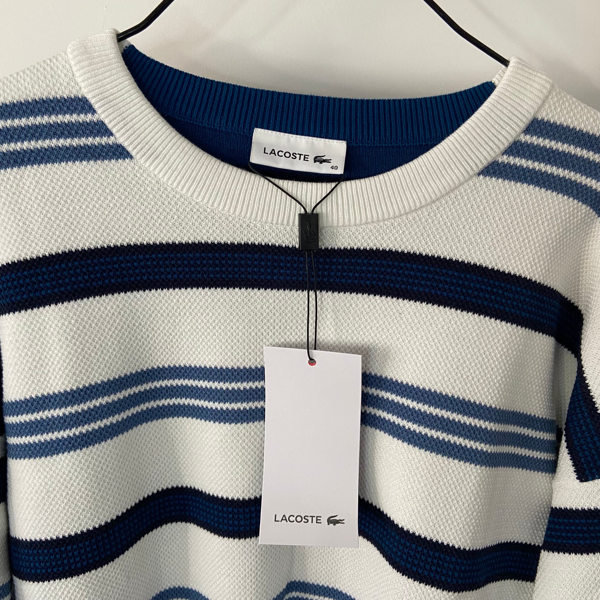 Lacoste on sale striped sweater