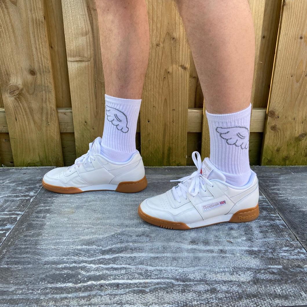 White Pasty Socks